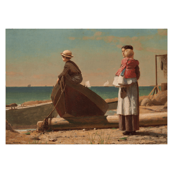 Winslow Homer Dad's Coming! poster