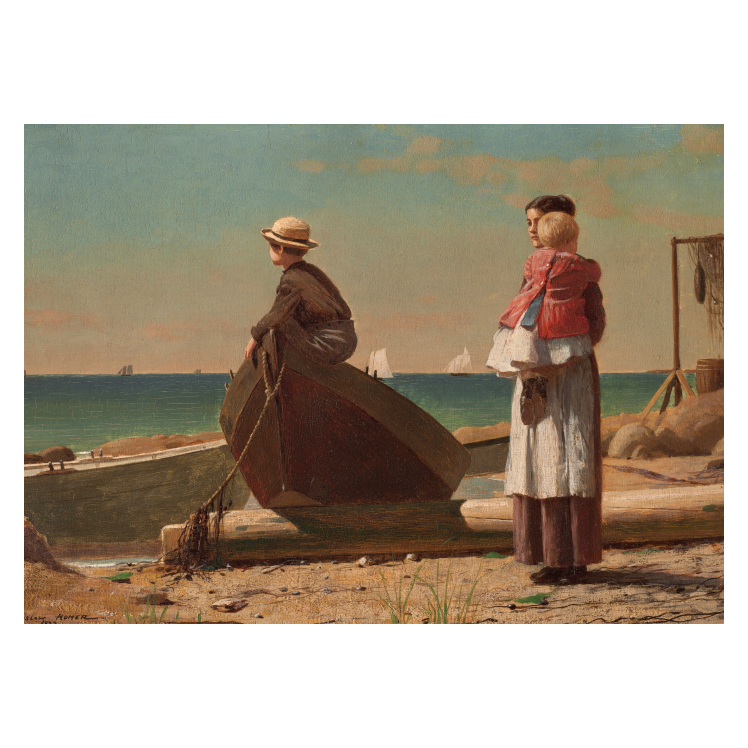 Winslow Homer Dad's Coming! poster