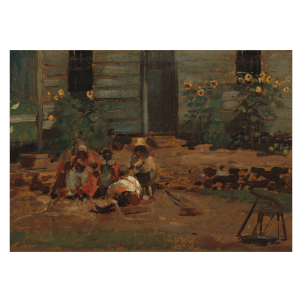 Winslow Homer Sketch of a Cottage Yard poster
