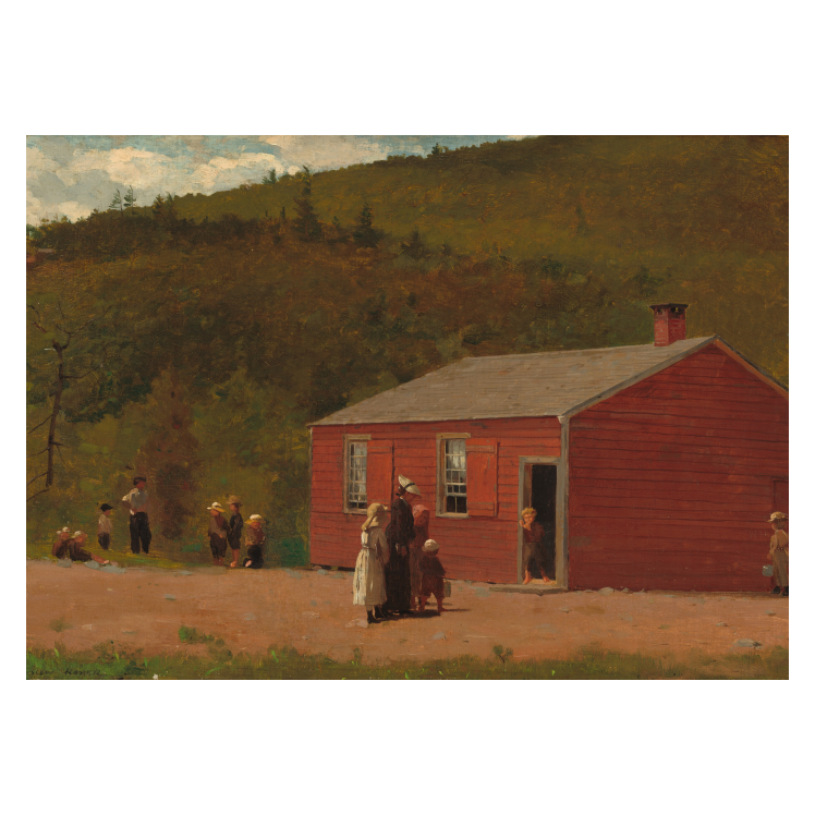 Winslow Homer School Time poster