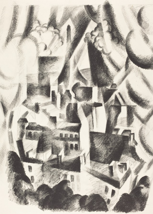 Robert Delaunay The City poster