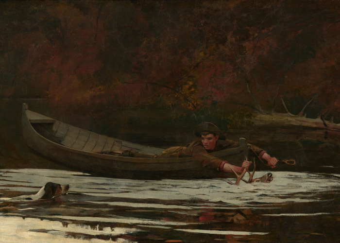 Winslow Homer Hound and Hunter poster