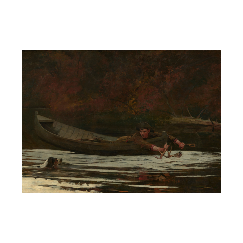 Winslow Homer Hound and Hunter poster