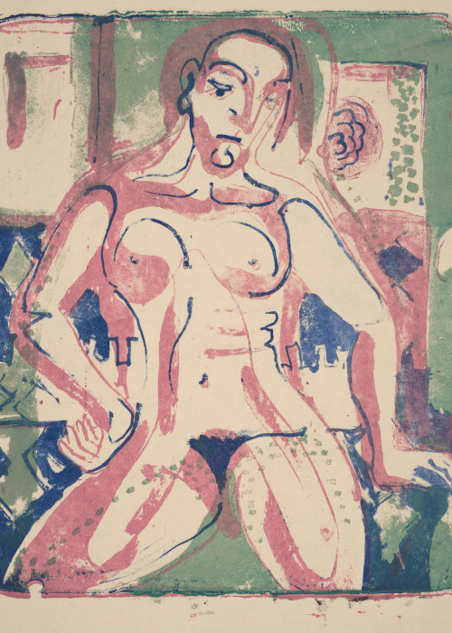 Ernst Ludwig Kirchner Nude Woman poster